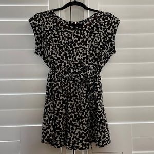 Motherhood Maternity Floral Top with Tie Belt, S